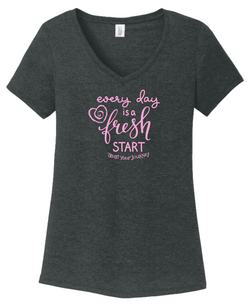 TYJ® Every Day Is A Fresh Start V-Neck