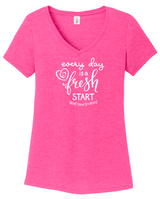 TYJ® Every Day Is A Fresh Start V-Neck