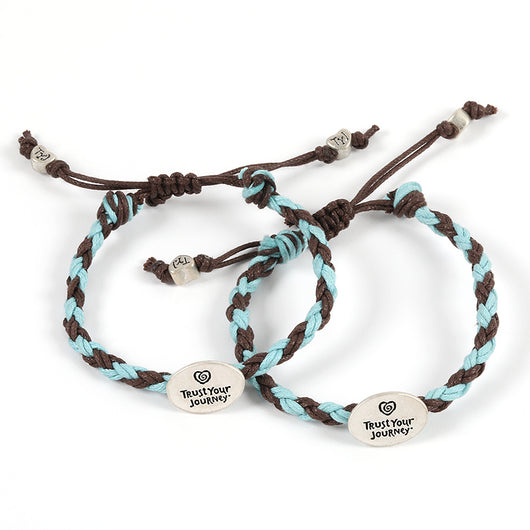 Share® TYJ® Bracelets (Chocolate/Sky) - Trust Your Journey