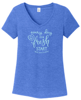 TYJ® Every Day Is A Fresh Start V-Neck