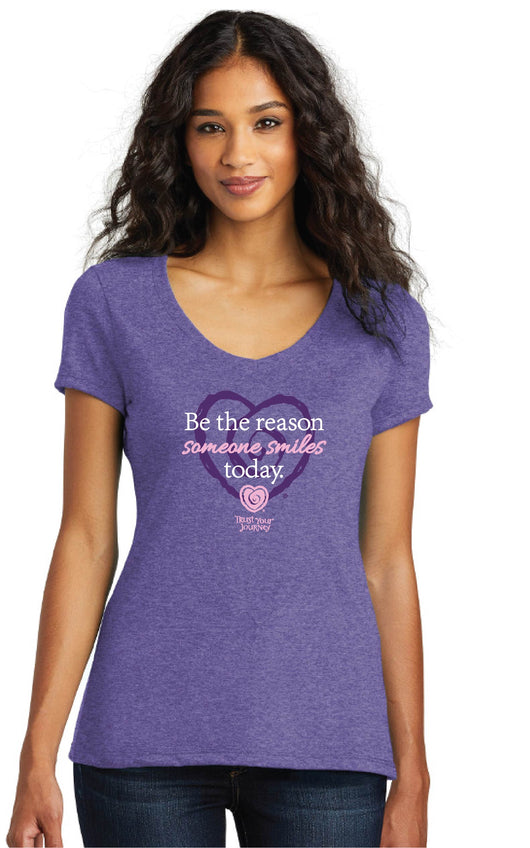 Be The Reason Tee-Purple - Trust Your Journey