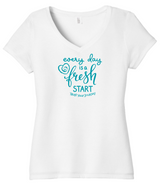 TYJ® Every Day Is A Fresh Start V-Neck