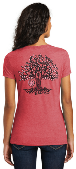 Tree of Life Tee-Red Frost