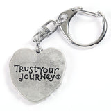 Heart In Heart Keychain - Trust Your Journey